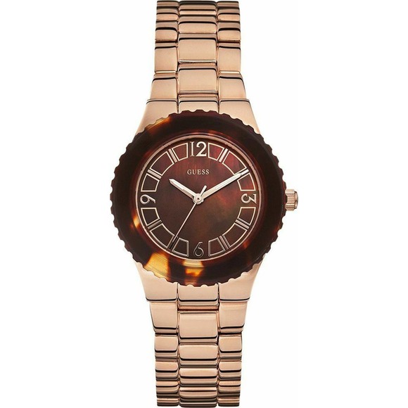 Guess Accessories - Guess Rose Gold and Brown Women's Watch